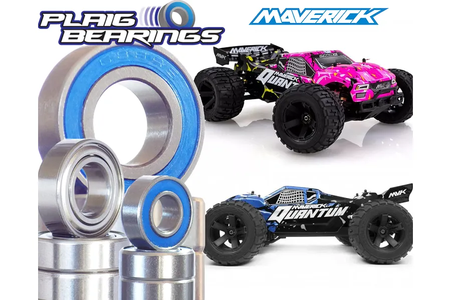 Plaig RC Maverick 1/10 Quantum XT &amp;amp; MT Flux Standard Bearing Kit image 96240