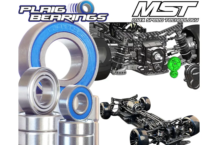 Plaig RC MST 1/10 MRX GT V2 Premium Bearing Kit image 96252