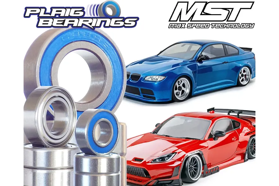Plaig RC MST 1/10 RMX 2.5 V2 Premium Bearing Kit image 96254