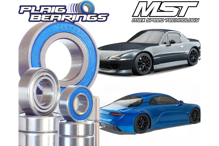 Plaig RC MST 1/10 TCR-M V2 Premium Bearing Kit image 1