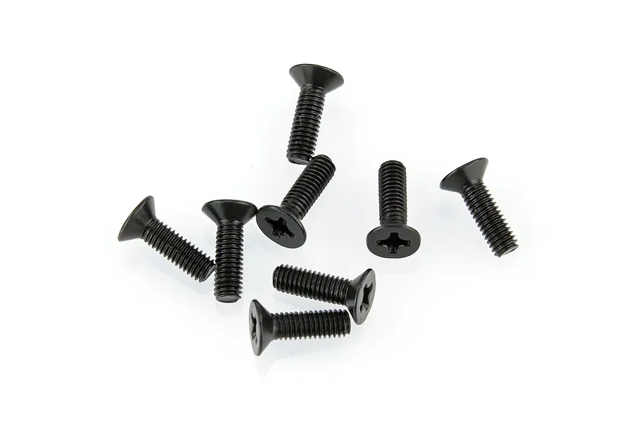 HSP 3x10mm Fine Thread Countersunk Head Screws 8Pcs image 9631