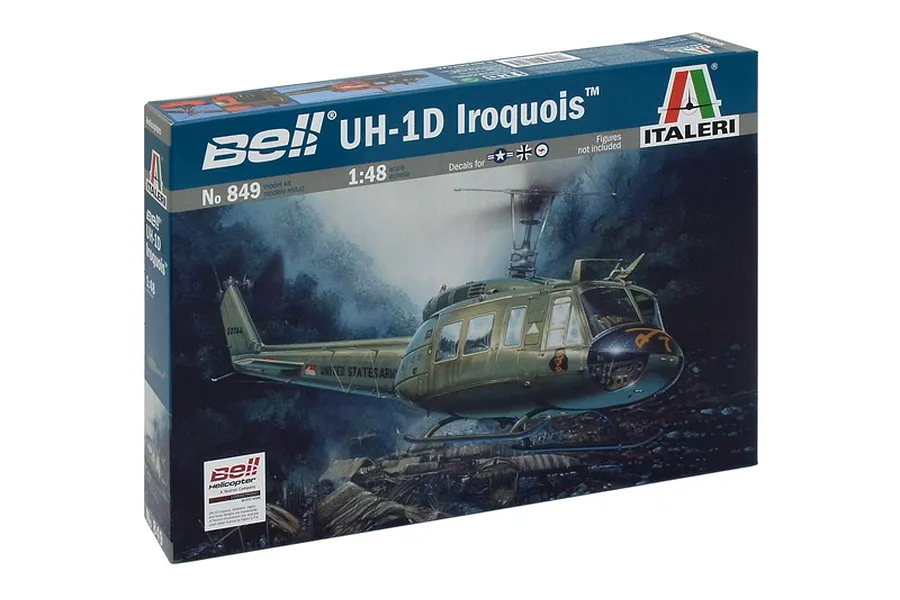 Italeri 1/48 UH-1D Iroquis Helicopter Scaled Plastic Model Kit w/ Australian Decals image 96337