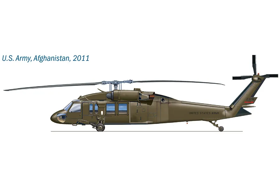 Italeri 1/72 UH-60/MH-60 Black Hawk &amp;quot;Night Raid&amp;quot; Helicopter Scaled Plastic Model Kit w/ Australian Decals image 96346