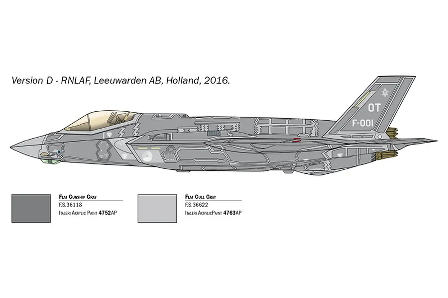 Italeri 1/72 F-35A Lightning II Fighter Scaled Plastic Model Kit w/ Australian Decals image 6