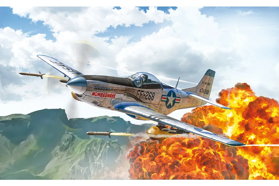 Italeri 1/72 F-51D Korean War Fighter Scaled Plastic Model Kit w/ Australian Decals image 96361