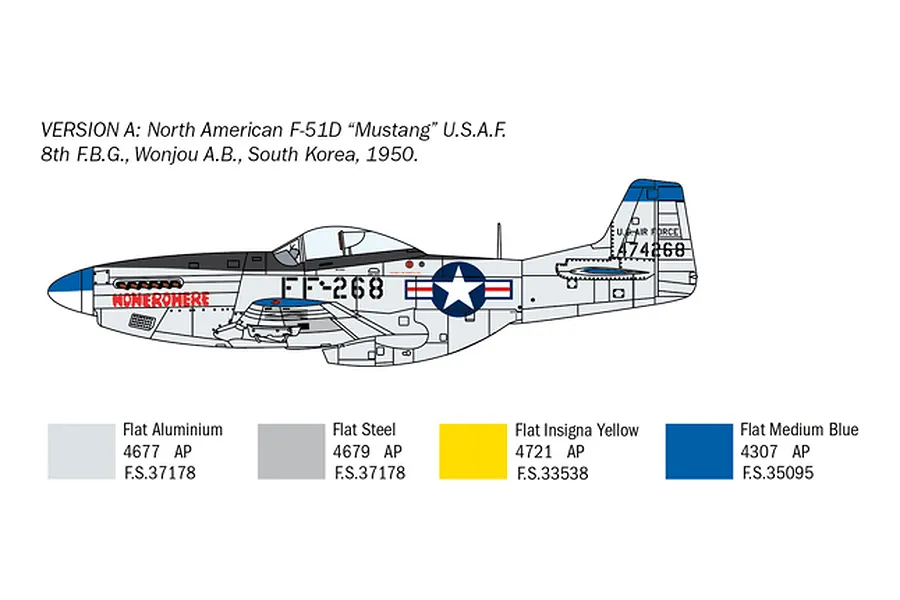 Italeri 1/72 F-51D Korean War Fighter Scaled Plastic Model Kit w/ Australian Decals image 96362
