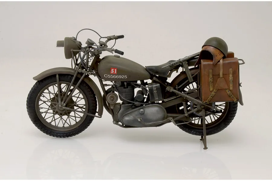 Italeri 1/9 Triumph 3HW Motorcycle Scaled Plastic Model Kit image 96413