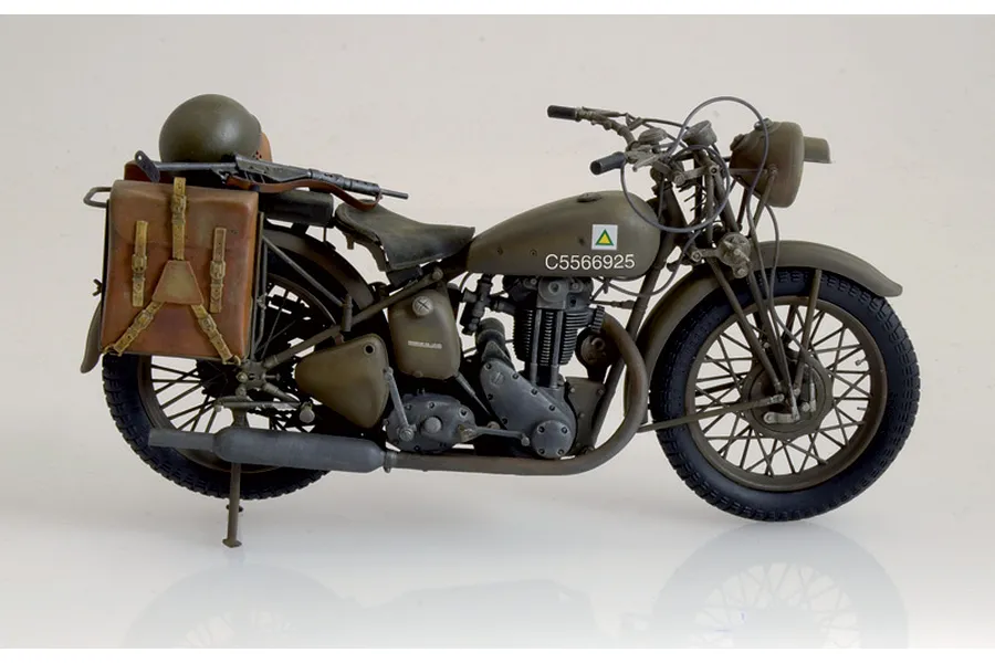 Italeri 1/9 Triumph 3HW Motorcycle Scaled Plastic Model Kit image 96414