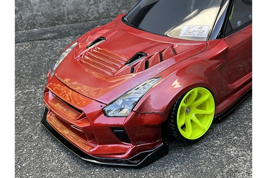 Pandora 1/10 Nissan GT-R R35 BLS / BN Sports Unpainted Body Shell - Clear image 6