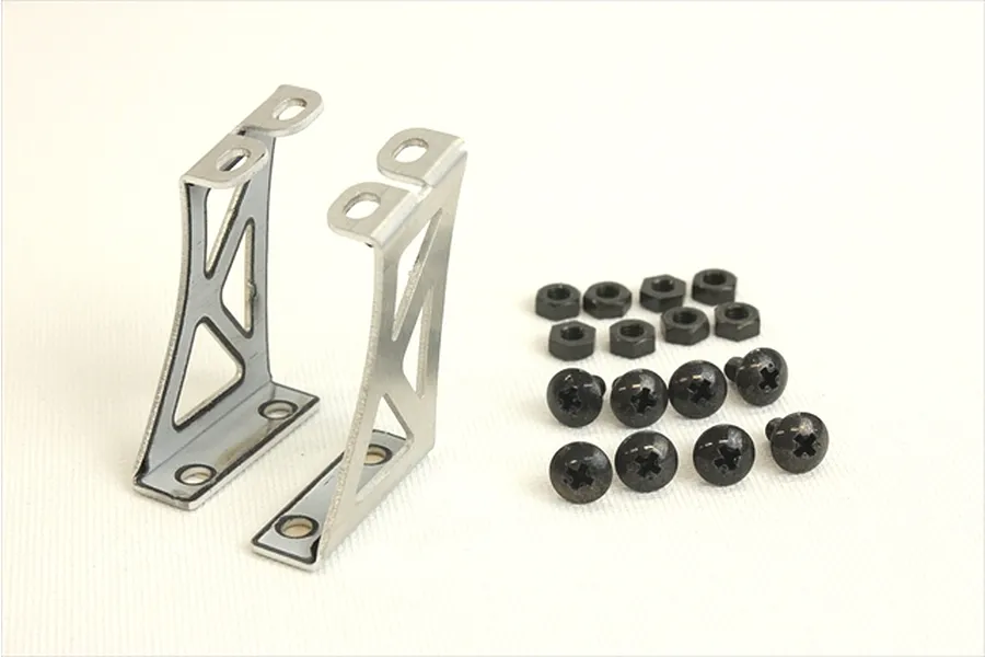 Pandora 1/10 Silver Aluminium Type-B Rear Wing Mount image 96588