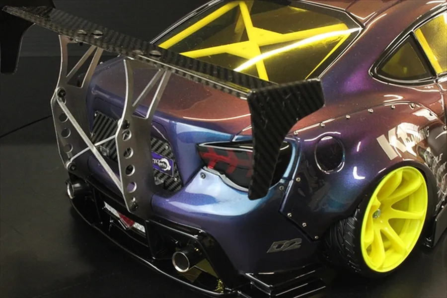 Pandora 1/10 Silver Aluminium Type-B Rear Wing Mount image 96595