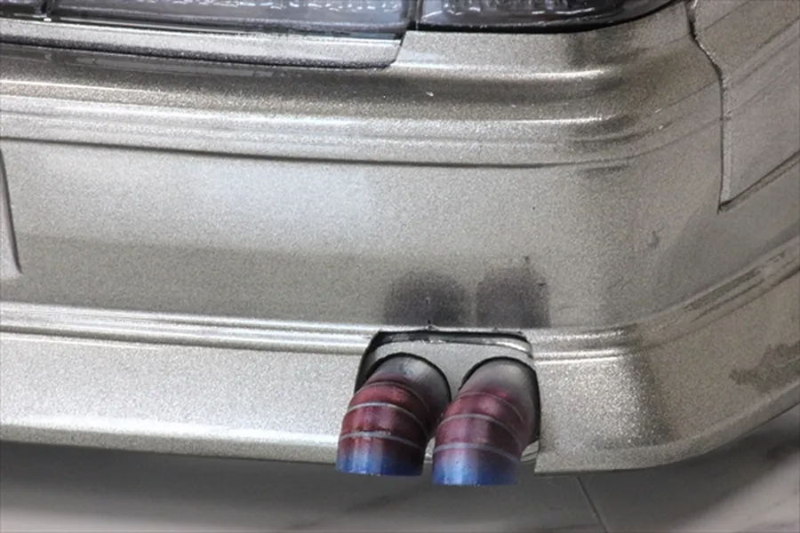 Pandora 1/10 Dual Muffler - Black Unpainted image 96658