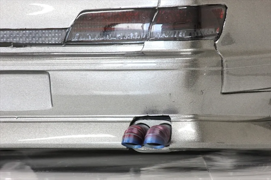 Pandora 1/10 Dual Muffler - Black Unpainted image 2