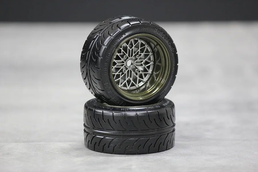 Pandora 1/10 Glow Star Road Display Wheels 2Pcs - Black image 96739