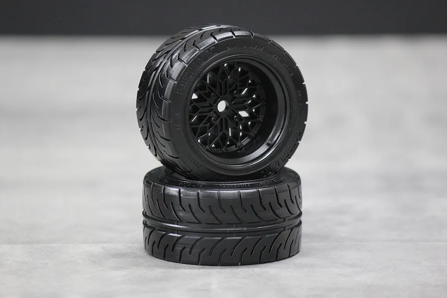 Pandora 1/10 Glow Star Road Display Wheels 2Pcs - Black image 96740