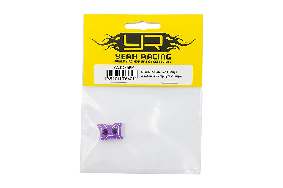 Yeah Racing Purple Aluminium 12-14 Gauge Wire Clamp - Type A image 96772