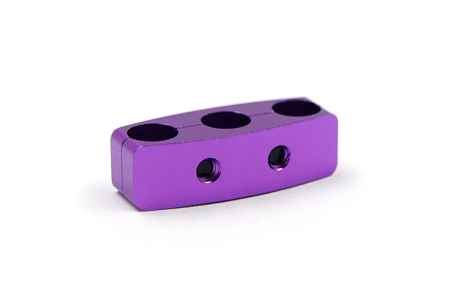 Yeah Racing Purple Aluminium 12-14 Gauge Wire Clamp - Type B image 96775