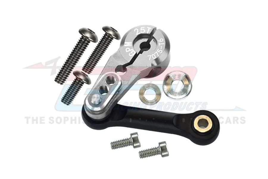 GPM Aluminium 25T Servo Horn w/ Tie Rod - Silver image 96816