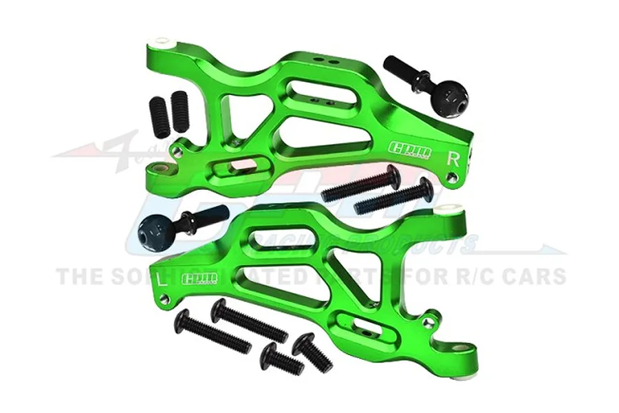 GPM Aluminium Front Lower Suspension Arms 2Pcs - Green image 96826