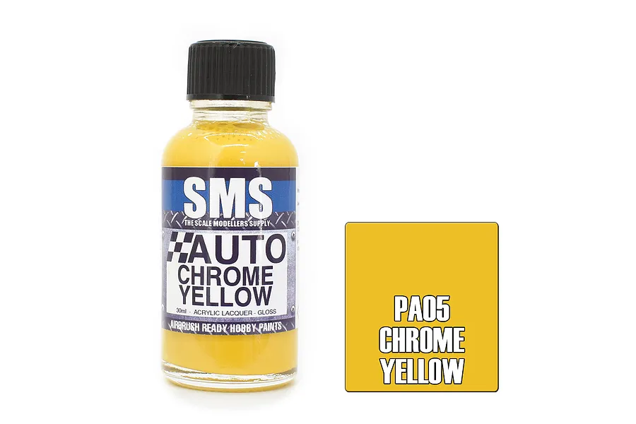 Scale Modellers Supply Auto Colour Chrome Yellow 30ml image 96831