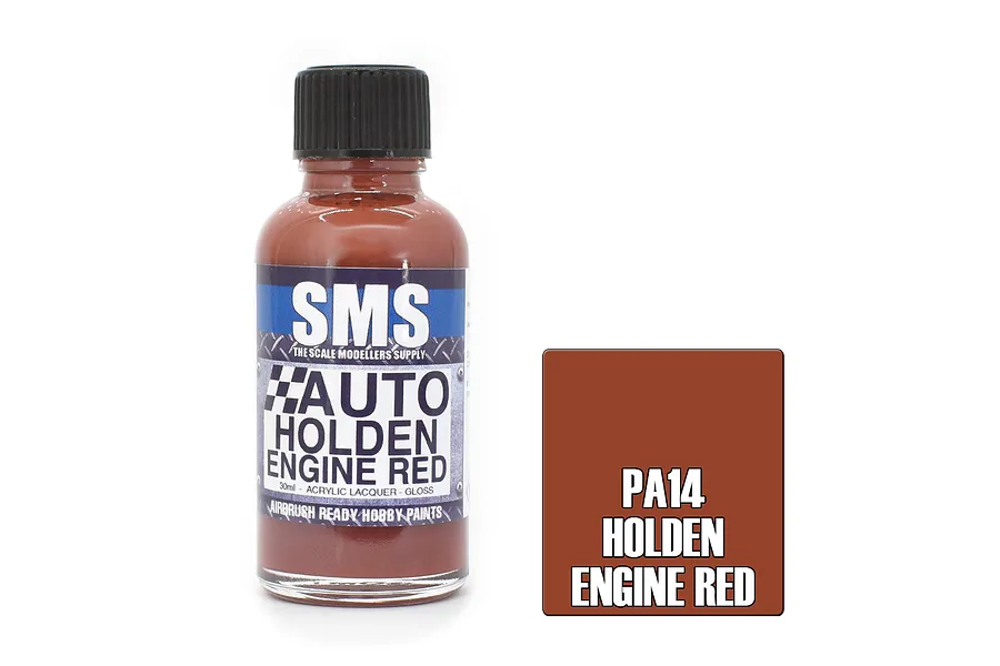 Scale Modellers Supply Auto Colour Holden Engine Red 30ml image 96840
