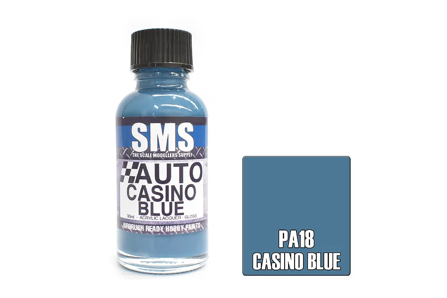 Scale Modellers Supply Auto Colour Casino Blue 30ml image 96844