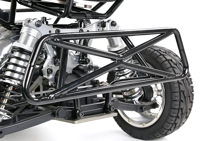 Rovan Steel Rear Bumper - Black image 97007