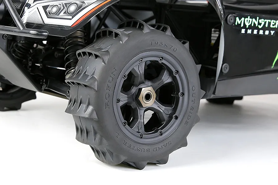 Rovan 1/5 Paddle Tyres on Black Rims 2Pcs - Beadlocked Wheels image 9