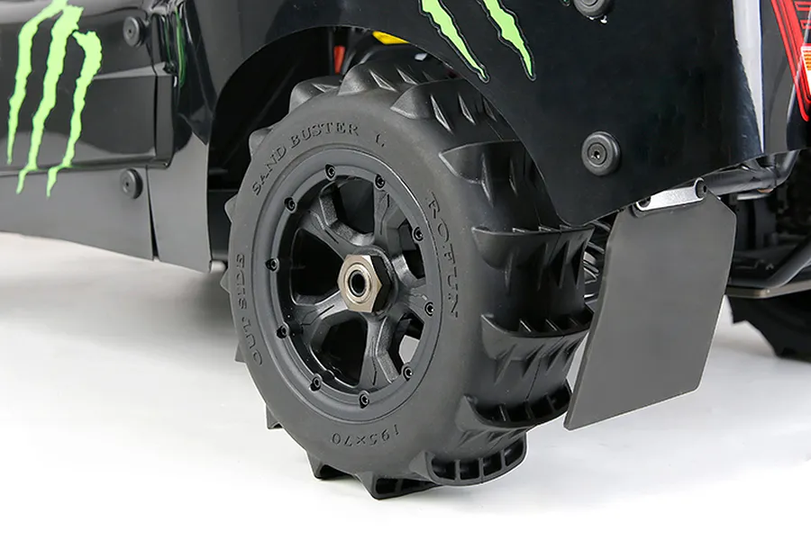 Rovan 1/5 Paddle Tyres on Black Rims 2Pcs - Beadlocked Wheels image 10