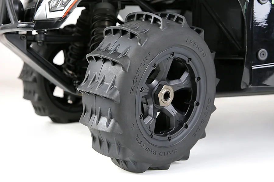 Rovan 1/5 Paddle Tyres on Black Rims 2Pcs - Beadlocked Wheels image 11