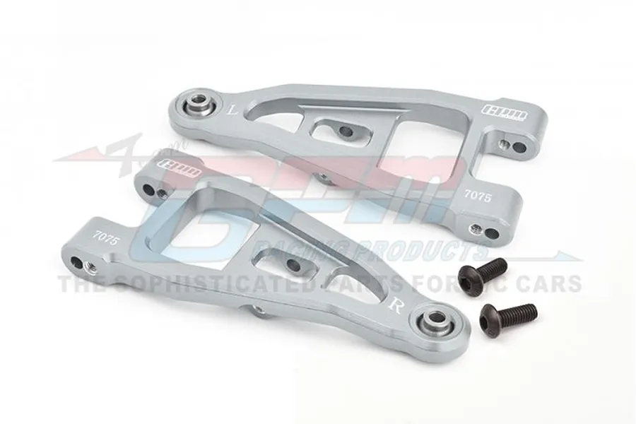 GPM Aluminium Front Lower Suspension Arms 2Pcs - Silver image 1