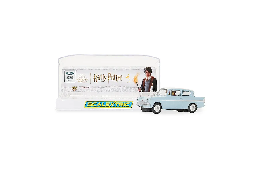 Scalextric 1/32 Ford Anglia 105E Slot Car - Harry Potter Edition image 97274