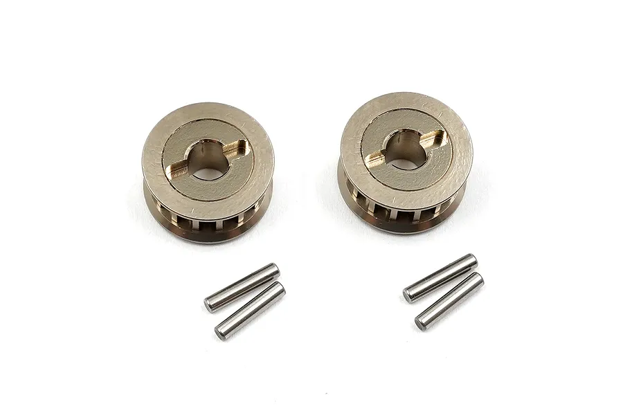 Yeah Racing Aluminium Pulley 2Pcs - Titanium Gold image 97395