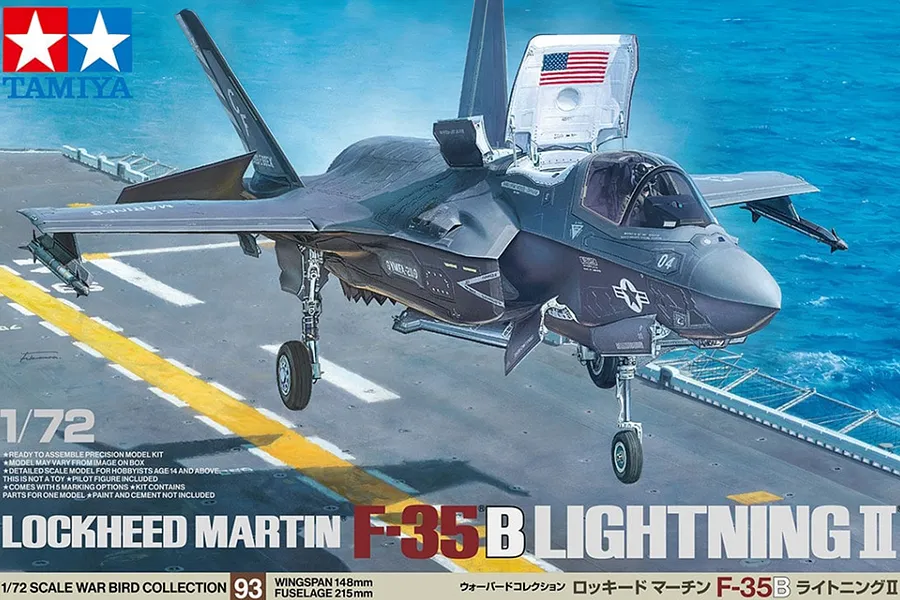 Tamiya 1/72 Lockheed Martin F-35 B Lightning II Fighter Scaled Plastic Model Kit image 97615