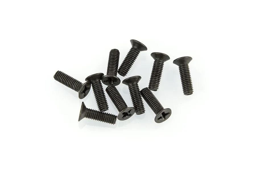 HSP 3x10mm Fine Thread Countersunk Head Screws 10Pcs image 9763