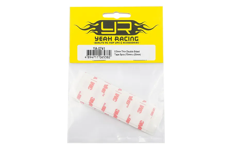 Yeah Racing 75x25x0.5mm Double Sided Tape 5Pcs image 97628