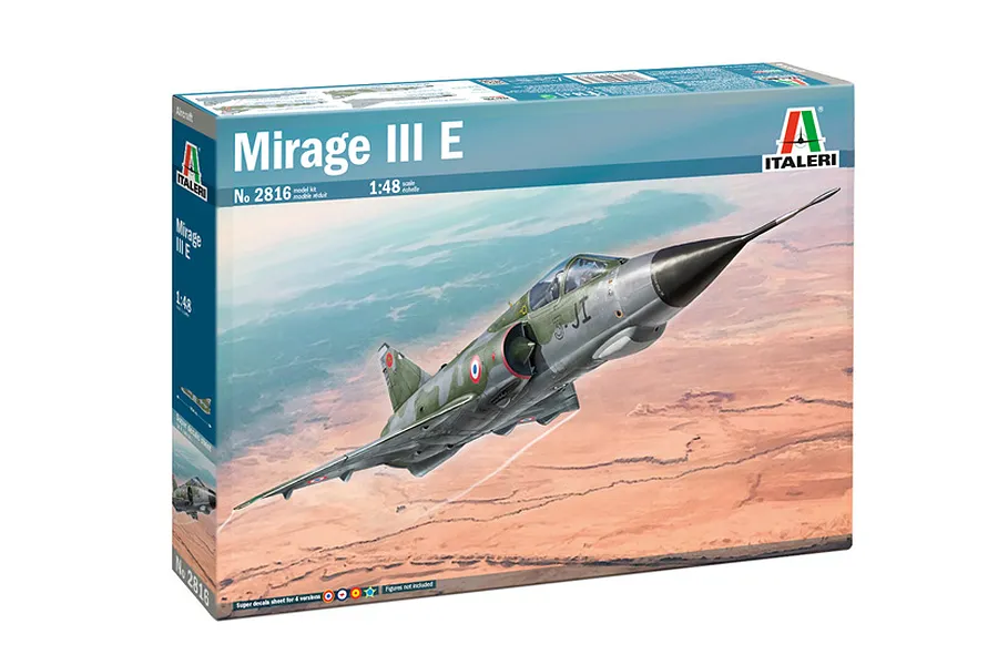 Italeri 1/48 Dassault Mirage III Fighter Scaled Plastic Model Kit image 97731