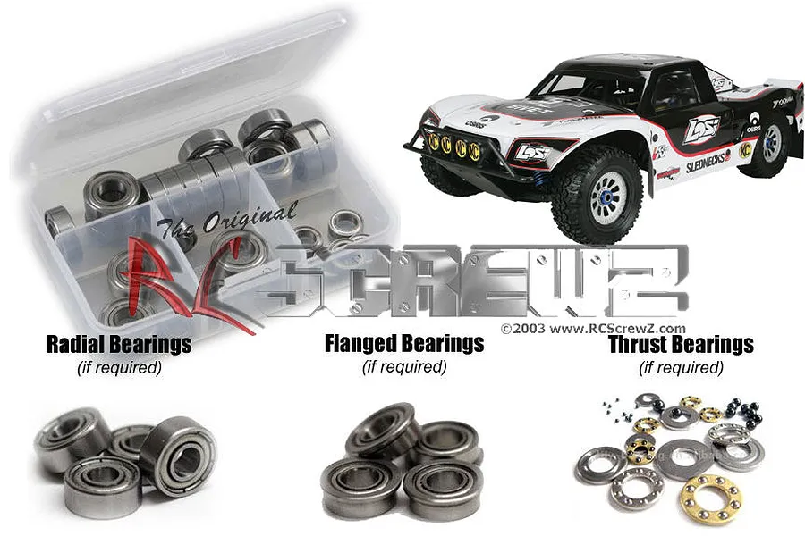 RC Screwz TLR 5ive-T Complete Metal Shielded Bearing Kit image 97895