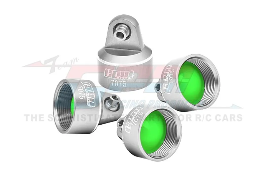 GPM Aluminium Shock Absorber Caps 4Pcs - Silver image 1