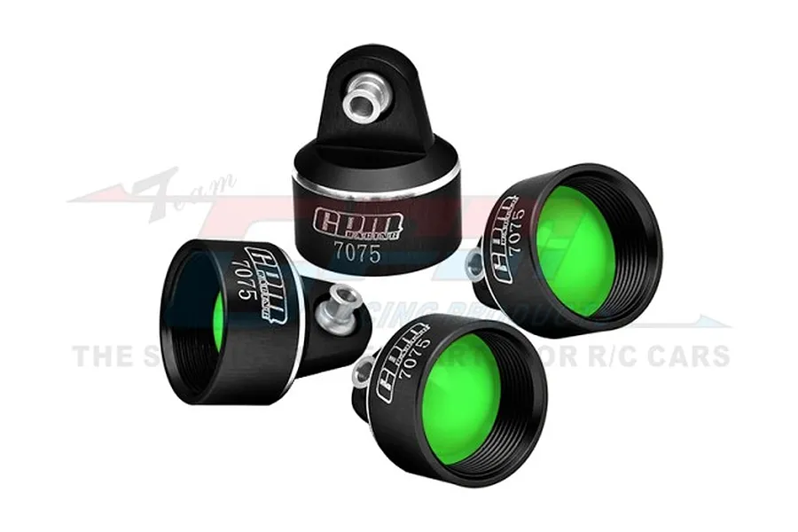 GPM Aluminium Shock Absorber Caps 4Pcs - Black image 1
