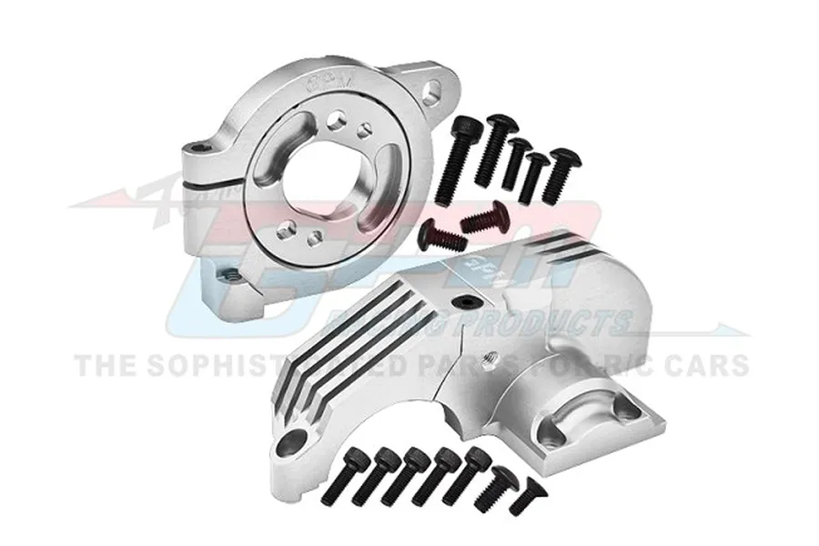 GPM Aluminium Main Gear Cover &amp;amp; Motor Mount Set - Red image 97932