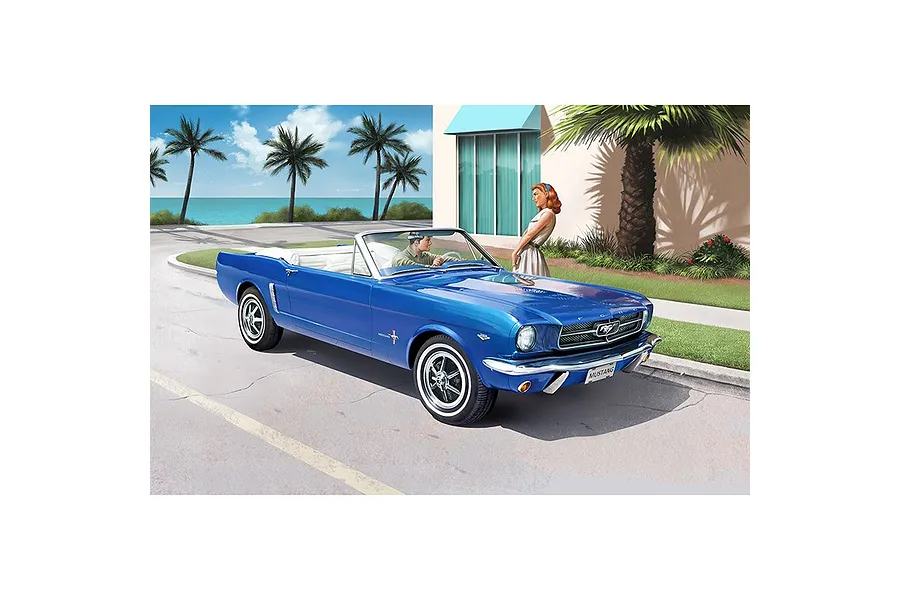Revell 1/24 1964 Ford Mustang &amp;quot;60 Years&amp;quot; Car Scaled Plastic Model Starter Kit image 97986
