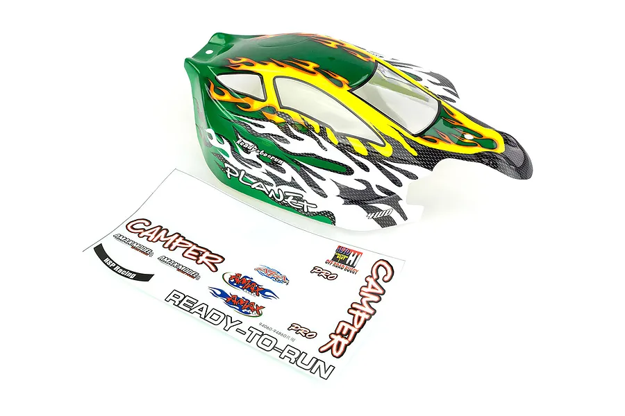 HSP 1/8 Planet Buggy Painted Green Body Shell image 9803
