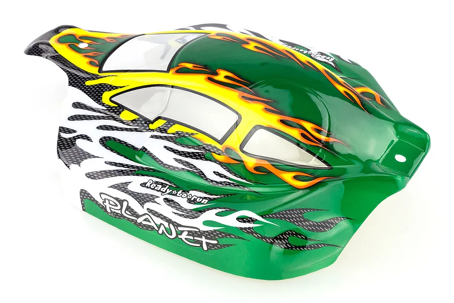 HSP 1/8 Planet Buggy Painted Green Body Shell image 9804
