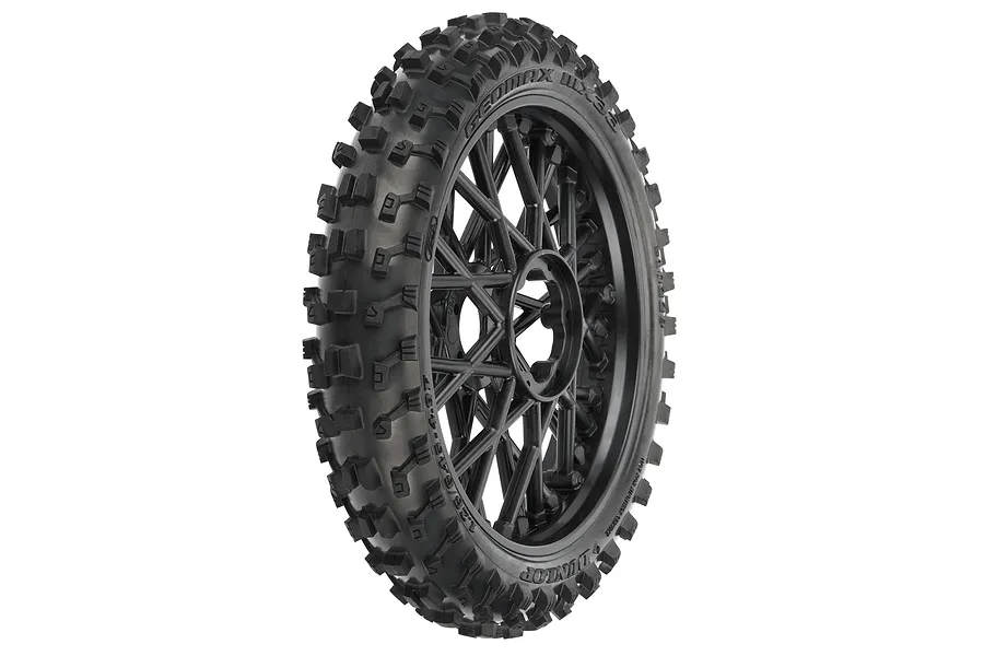 Pro-Line 4.9&amp;quot; Dunlop Geomax MX33 CR4 Front Tyre on Black Spoked Rim 1Pc image 98032