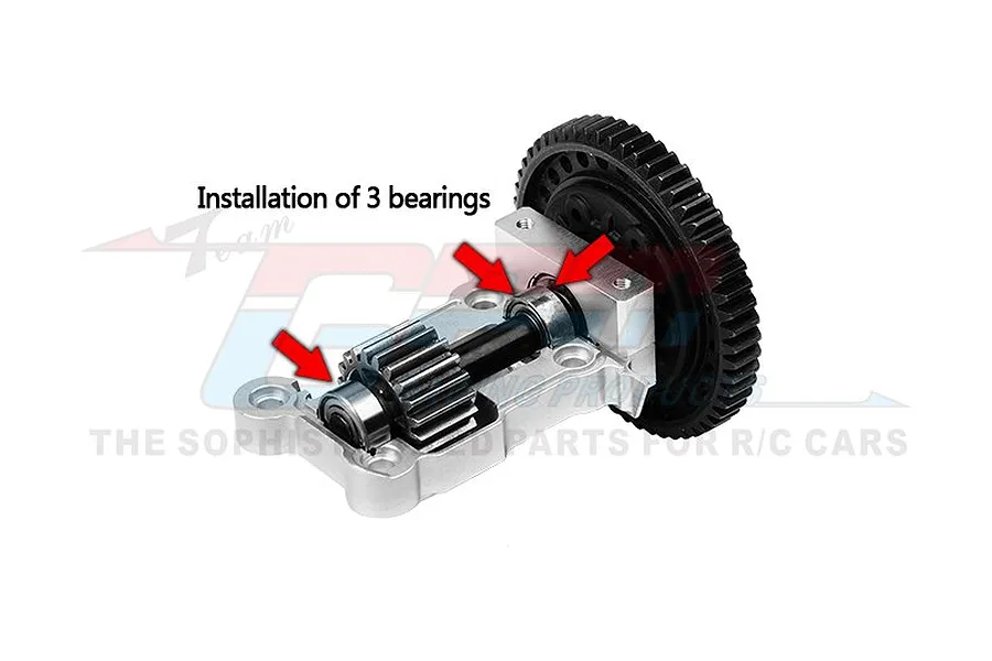 GPM Aluminium Rear Gear Cover - Red image 98138
