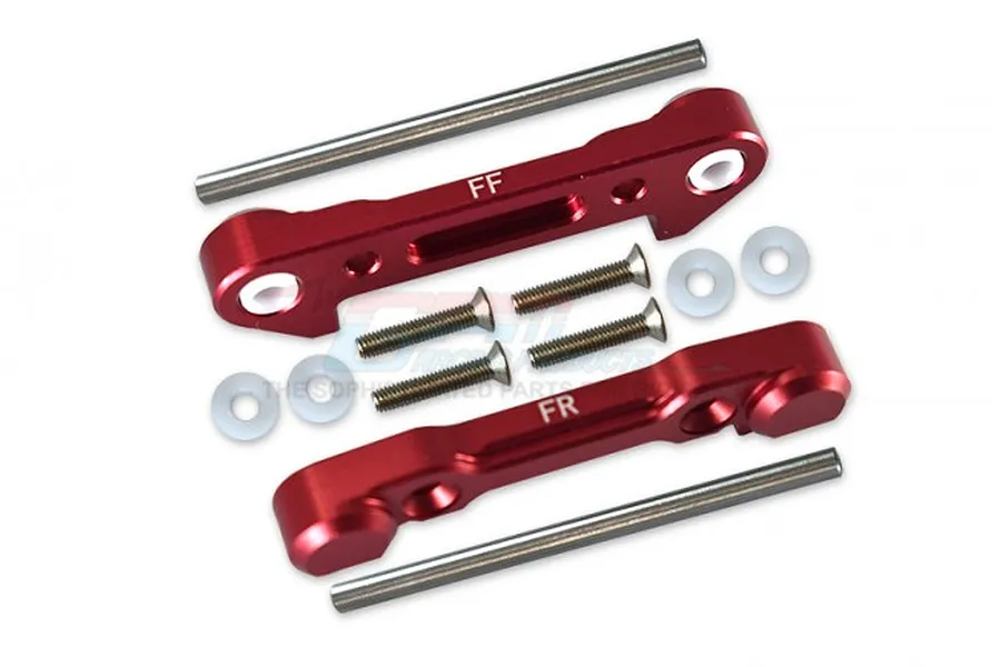 GPM Aluminium Front Lower Suspension Mount Set 2Pcs w/ Hardware - Red image 98323