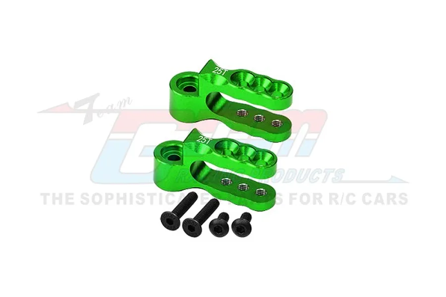 GPM Aluminium 25T Servo Horns 2Pcs - Green image 98357