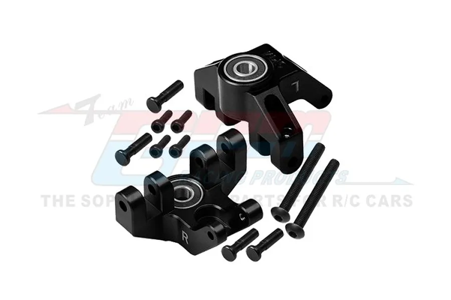 GPM Aluminium Front Spindle Set 2Pcs - Black image 1