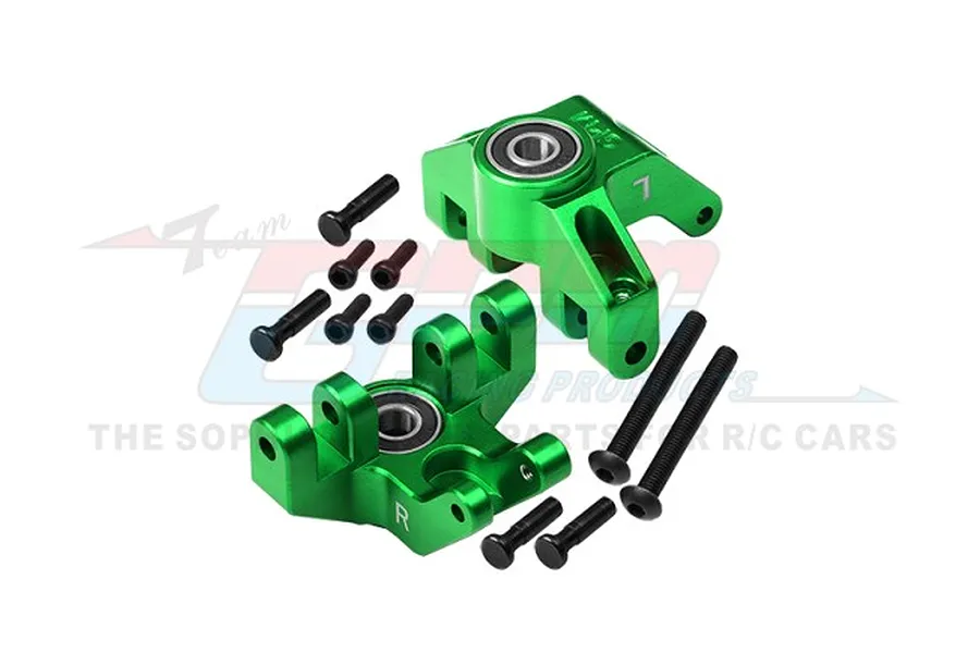 GPM Aluminium Front Spindle Set 2Pcs - Green image 1